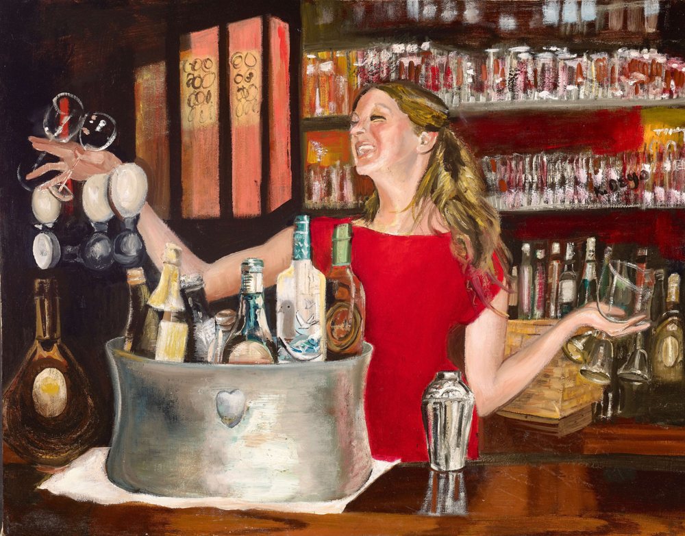 Bartender — Giclée print by Kathleen Deyo
