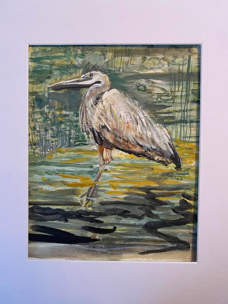 Blue Heron giclée print