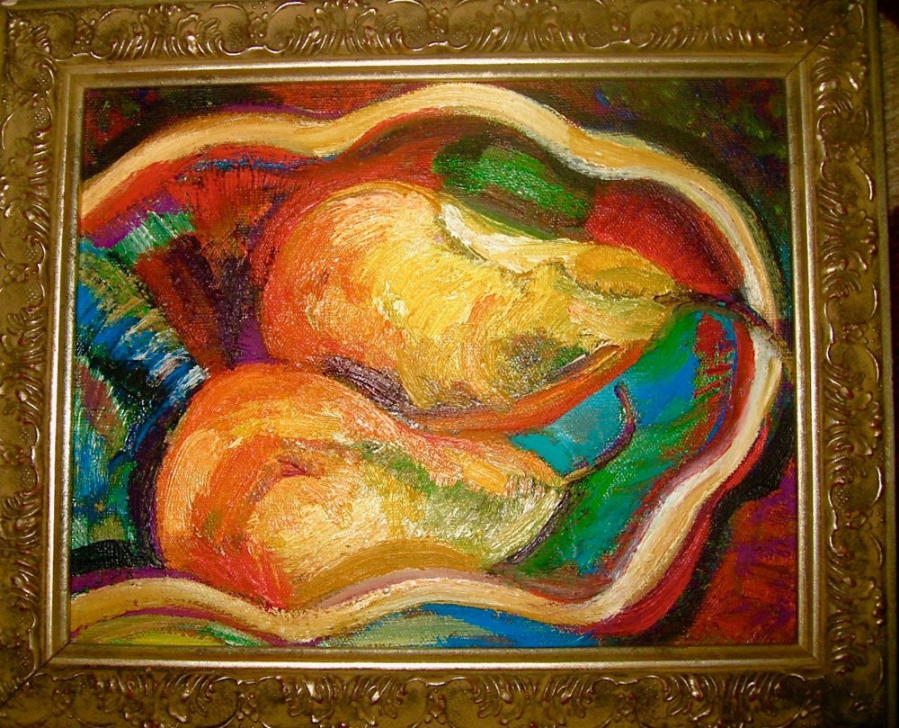 Juicy Pears — Original oil by Kathleen Deyo