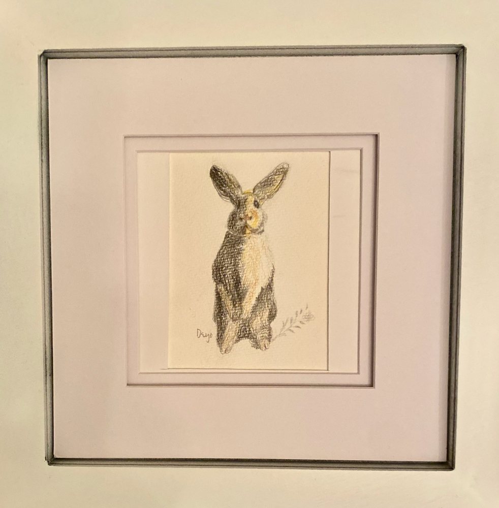Kneeling Bunny — Original by Kathleen Deyo