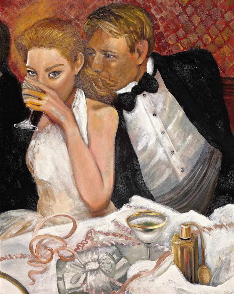 New Years Eve — Original oil by Kathleen Deyo