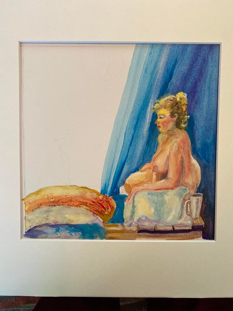 Nude Watercolor — Figure giclée print by Kathleen Deyo
