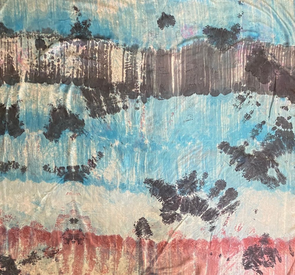Prehistoric Walls — Textile wall art by Kathleen Deyo