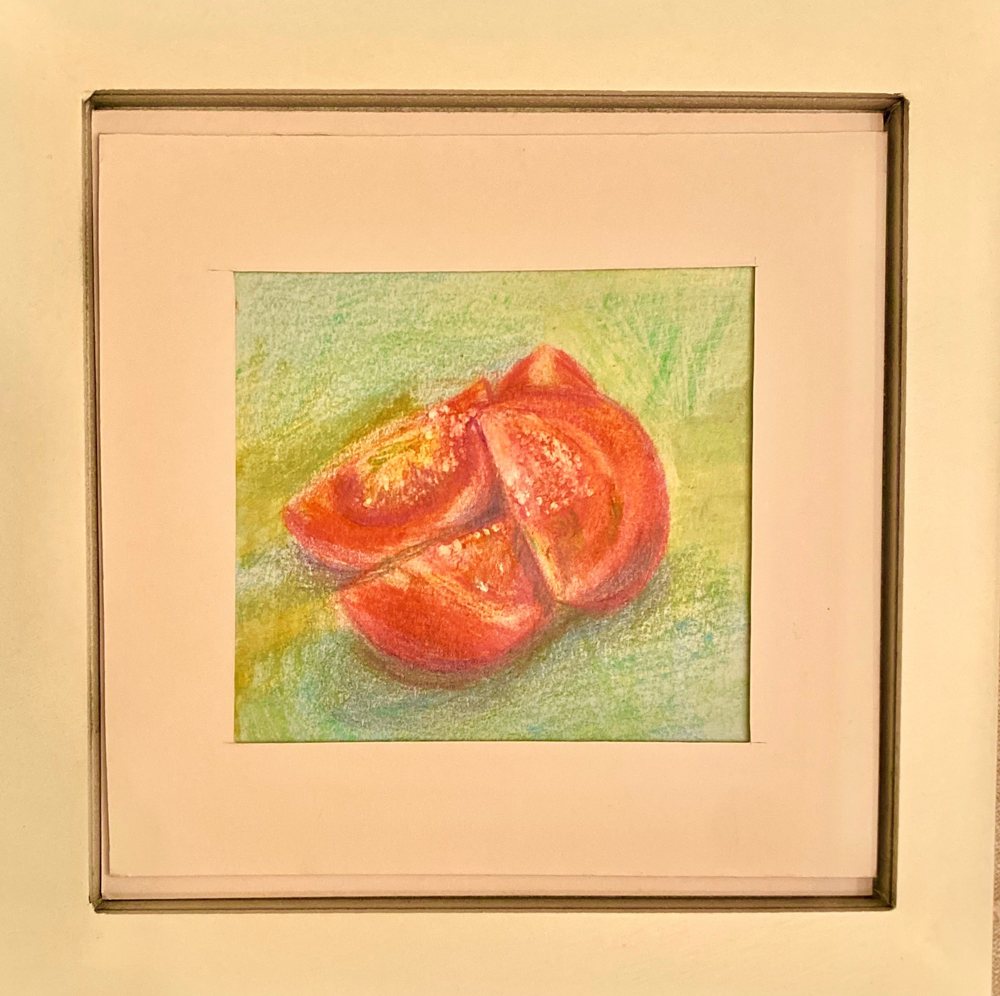 Sliced tomato — Watercolor giclée print by Kathleen Deyo