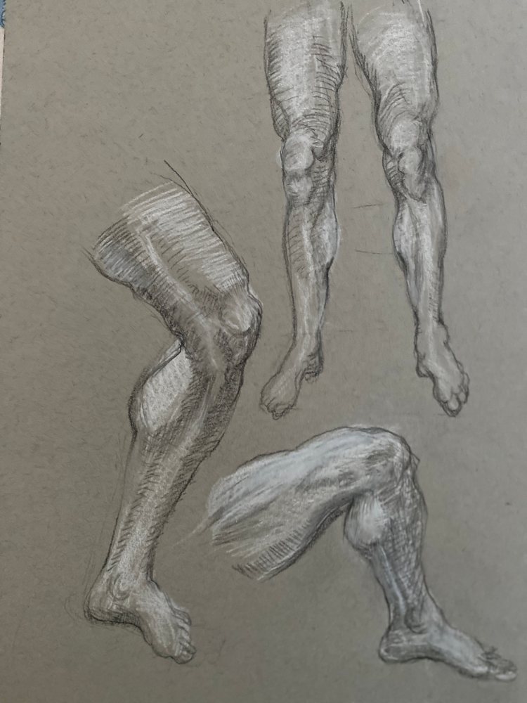 Study of Legs — Original by Kathleen Deyo