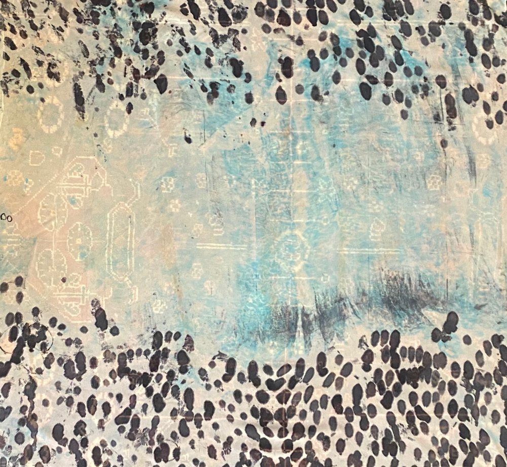 The Sea is Listening — Textile wall art by Kathleen Deyo