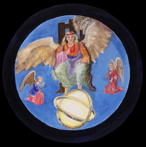 Throne Angel — Giclée print by Kathleen Deyo