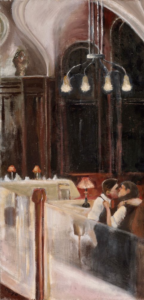 Waiter's Embrace — Giclée print by Kathleen Deyo