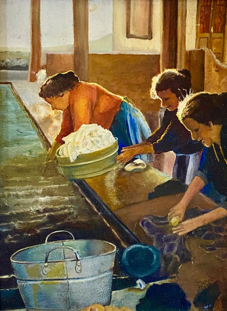 Washer Women — Giclée print by Kathleen Deyo