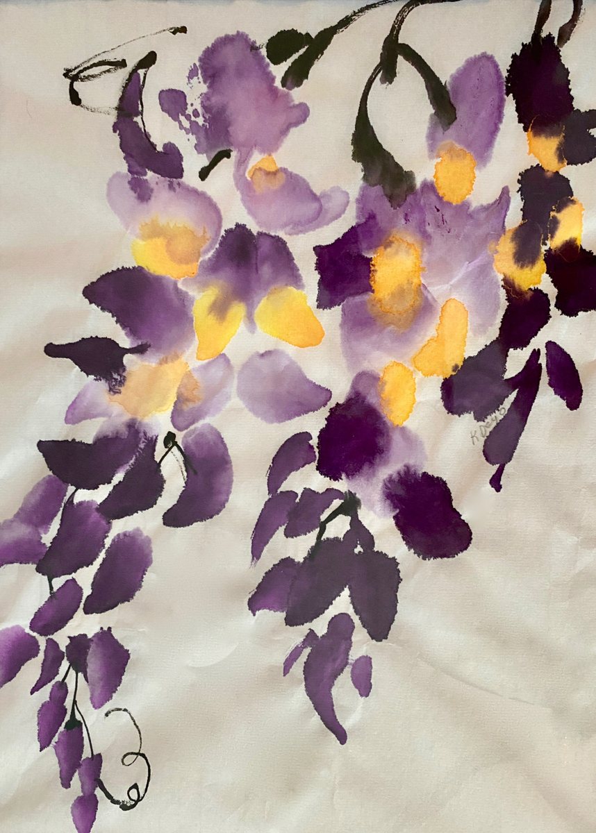 Sumi-e ink painting by Kathleen Deyo