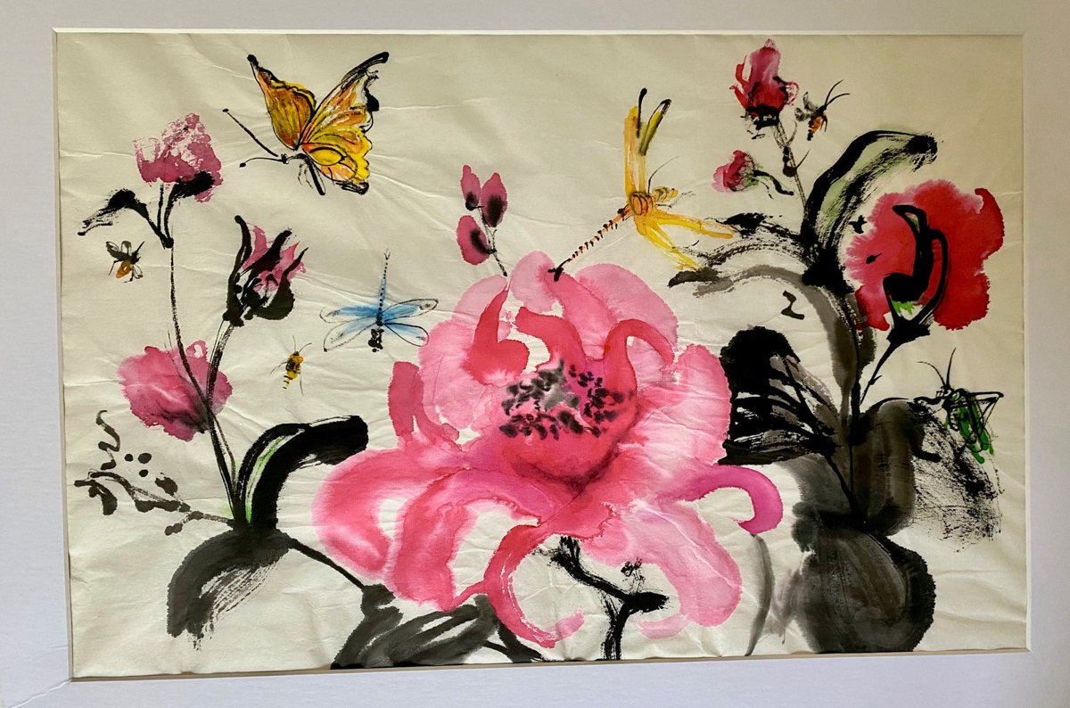 Sumi-e ink painting by Kathleen Deyo