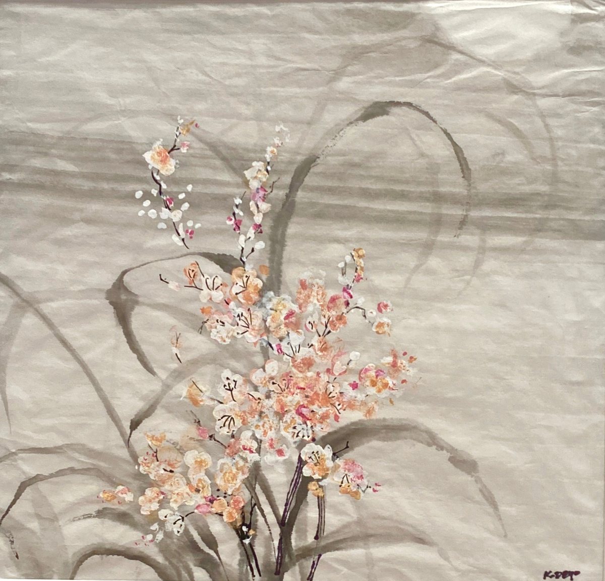 Sumi-e ink painting by Kathleen Deyo