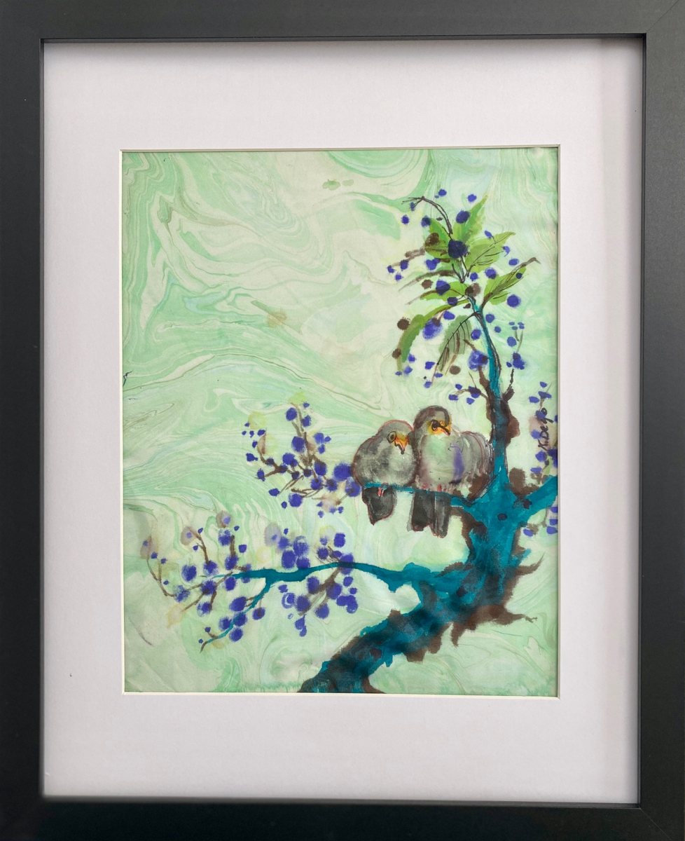 Sumi-e ink painting by Kathleen Deyo